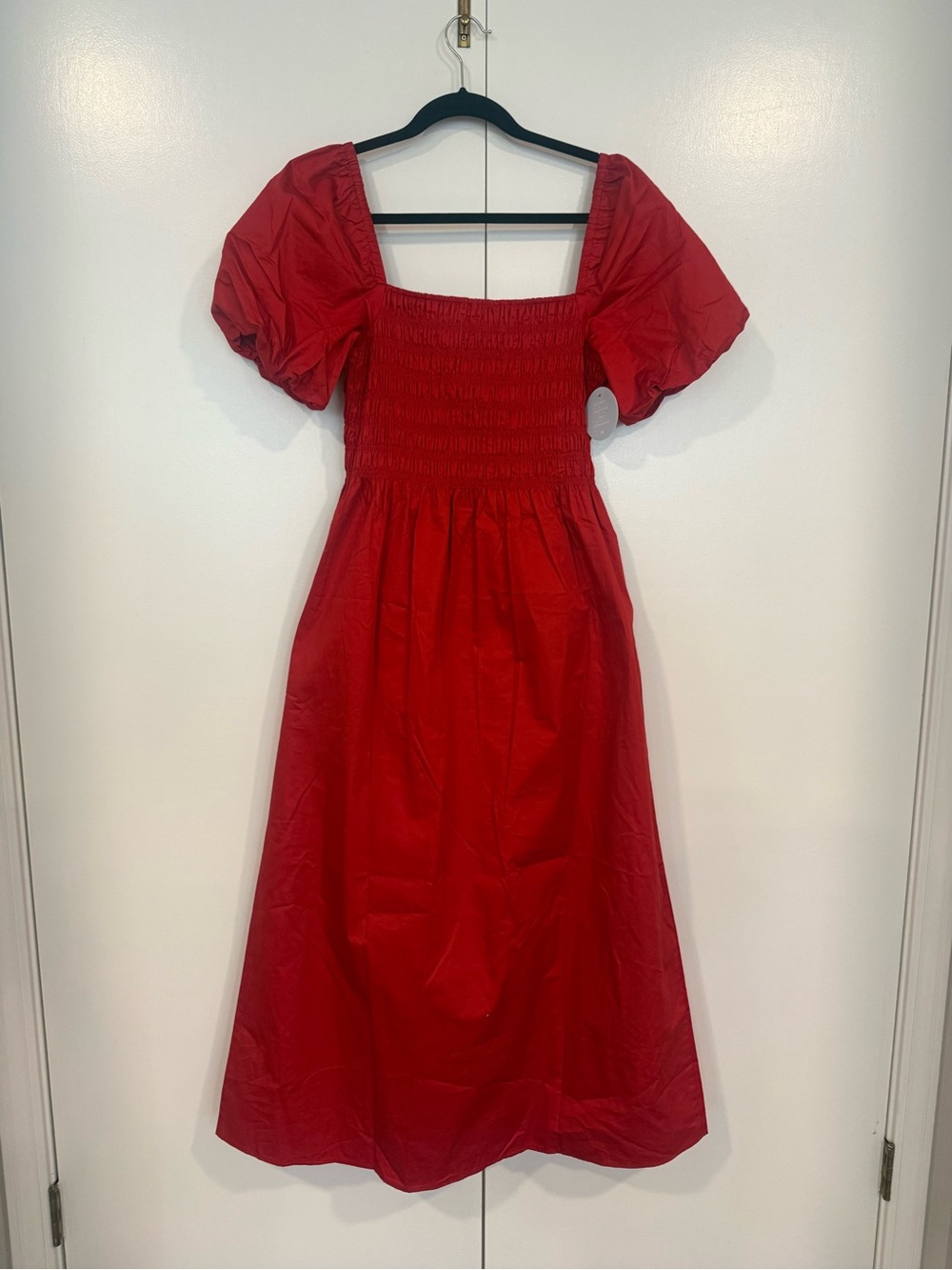 Hill House Julia Dress Carmine Red NWT - Picture 5 of 5